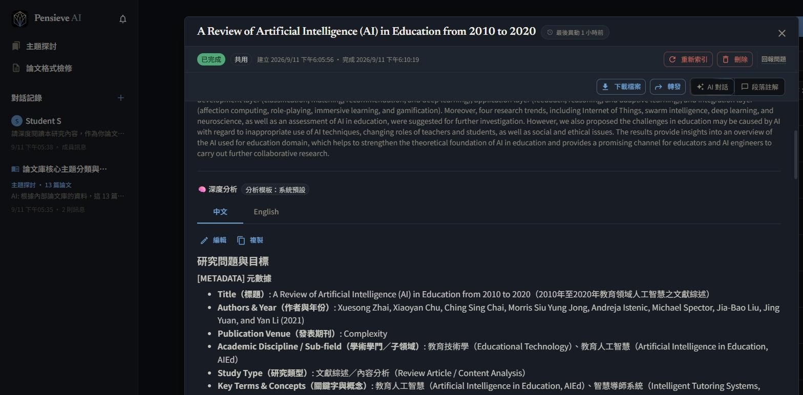 英文期刊論文的深度分析,以中文呈現,可切換中英雙語